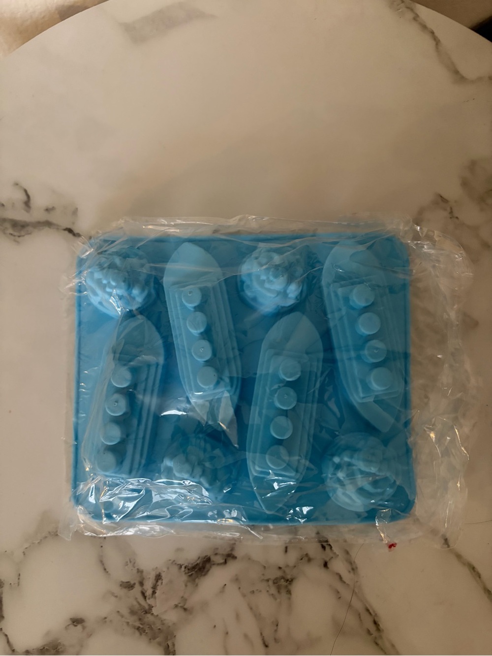Kids Blue Boat Silicone Mold for Treats and Crafts